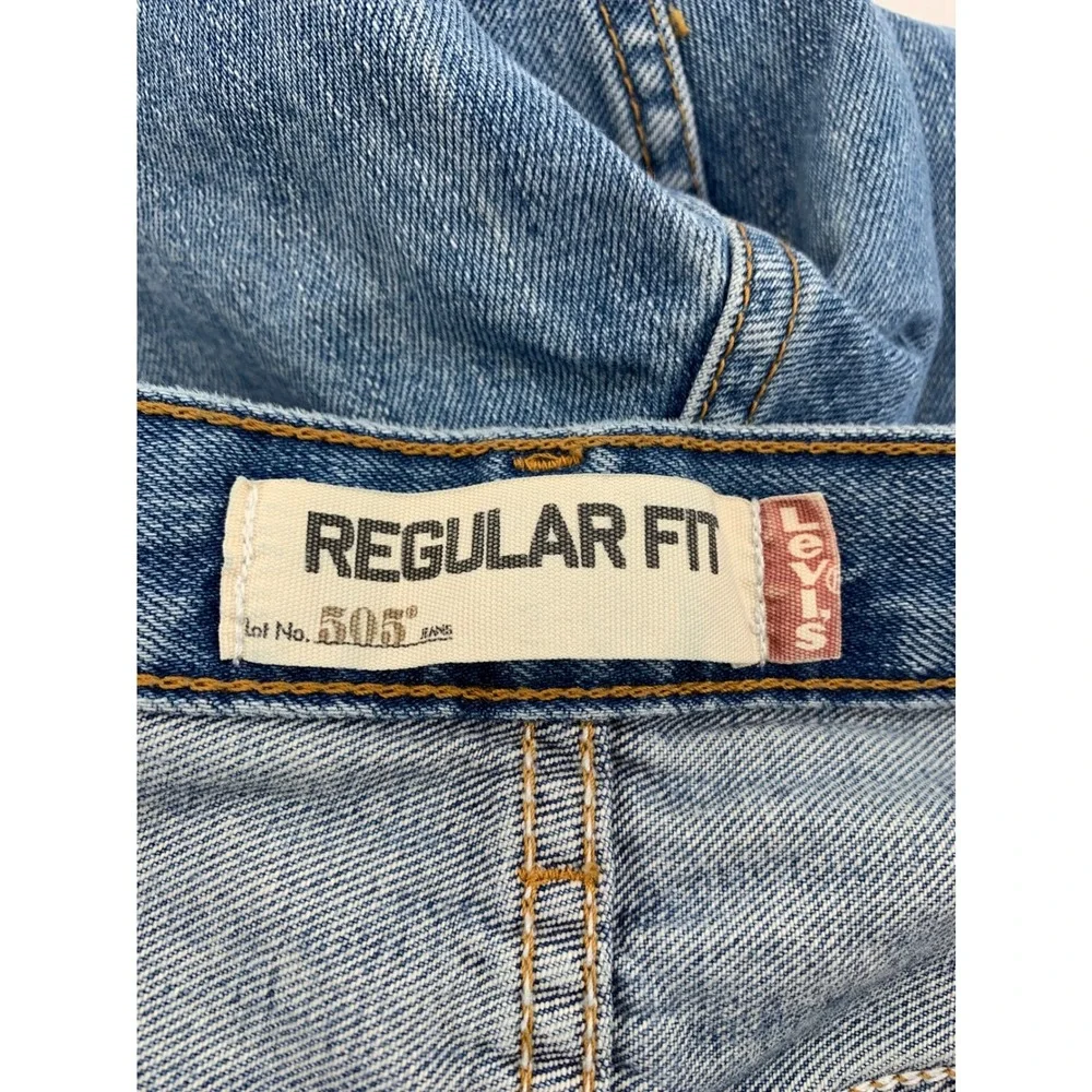 Vintage Levis Jeans Mens 32x32 Straight Leg Y2K Fade Denim (Tag 34x34)